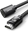 Extensor HDMI UGREEN 8K 10K Cable 2.1 Macho a Hembra Cable de Extensión 6.6FT | Ultra Alta Velocidad, Compatible con 4K, MacBook Pro 2023/PS5/Xbox Series X, Roku TV/UHD TV/Blu-ray 1