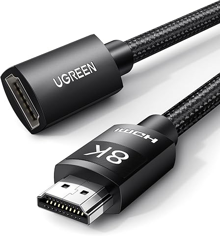 UGREEN 8K HDMI 2.1 Uzatma Kablosu Dişi Erkek HDMI Uzatma UHD ARC desteği PS5, Xbox One vb.(1M)