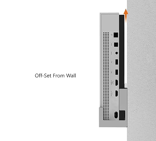 Miniatura 7 de Monzlteck Wall Mount for Xbox One SAll Metal Vertical Hanging On Wall with Power Botton LeftRight,Wall Shelf Bracket for Xbox 1S