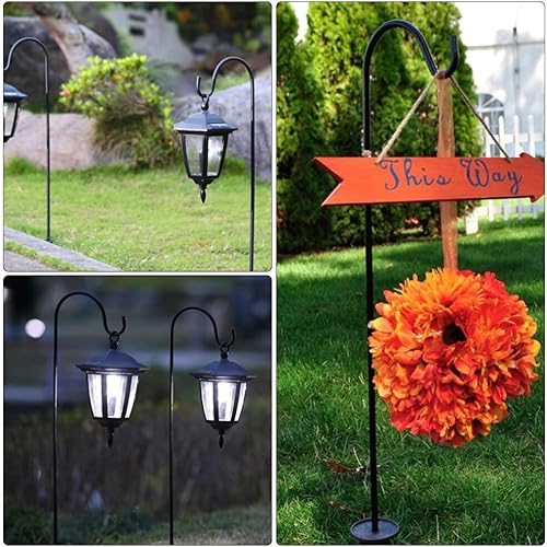 Miniatura 8 de BESPORTBLE 3 sets estable jardín linterna soporte pastor suspensión estacas luces solares ganchos para decoración al aire libre 2 unids*3