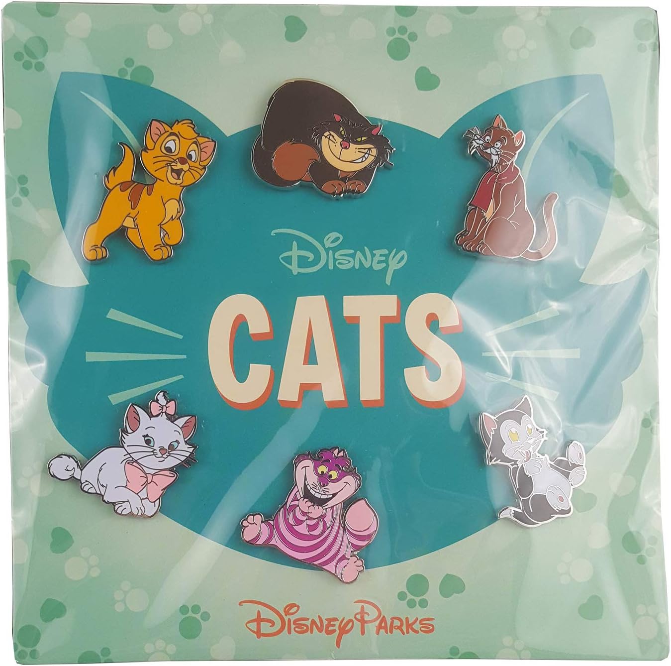Disney Pin - Cats 2 - Cheshire Cat, Marie, Figaro, Lucifer, and Rufus - Booster Set Thumbnail
