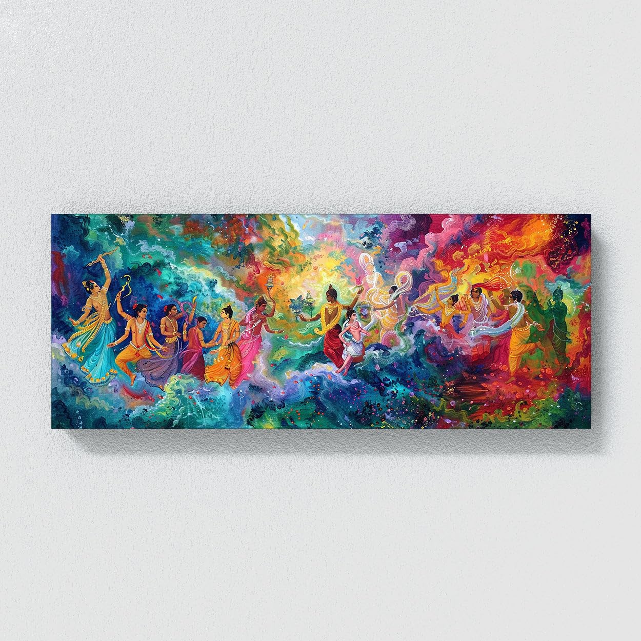 Sense Canvas Arjuna Divine Convergence 16 Leinwand-Kunst, Heimdekoration, Wandkunstdruck, Poster, Gemälde, klein, 20 x 8 / 3,8 cm