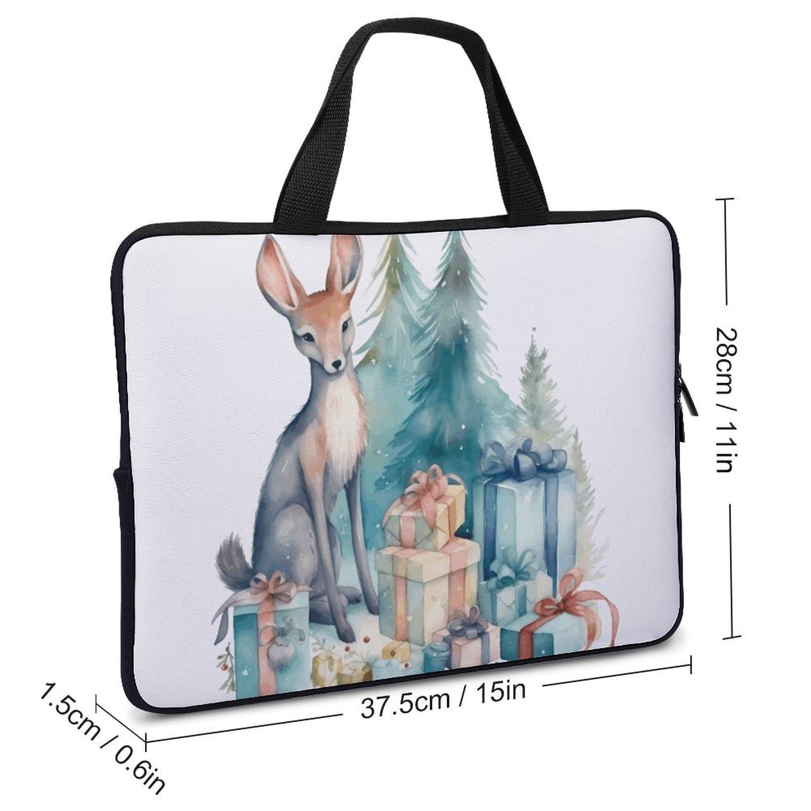 Animals and Gifts - Custodia per computer portatile, ultrasottile, impermeabile, con cinghia da polso