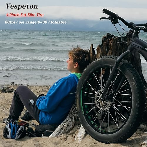 Miniatura 8 de 20x4.026x4.0 pulgadas Fat Bike Tire 60TPI para Bicicleta Eléctrica Fat Bicicleta Neumático 4.0 pulgadas Mountain Bike Tire