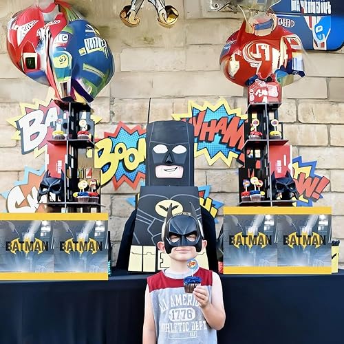 Miniatura 3 de Batman - Bolsas de botín multicolor (paquete de 8), accesorio de superhéroe definitivo para cumpleaños y celebraciones