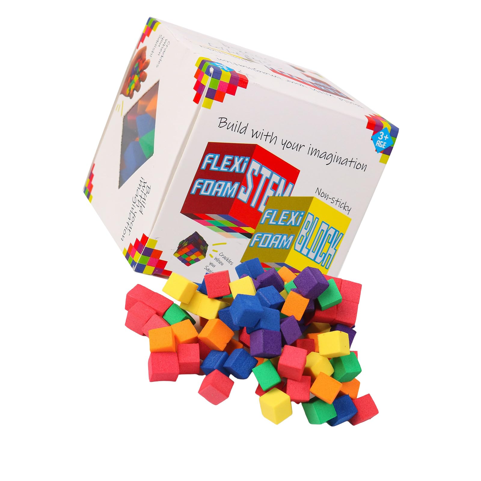 Xinsheinelry Cubes Set Count Construction Kits Educational Building Blocks for Kids Cognitive Development Stacking Blocks