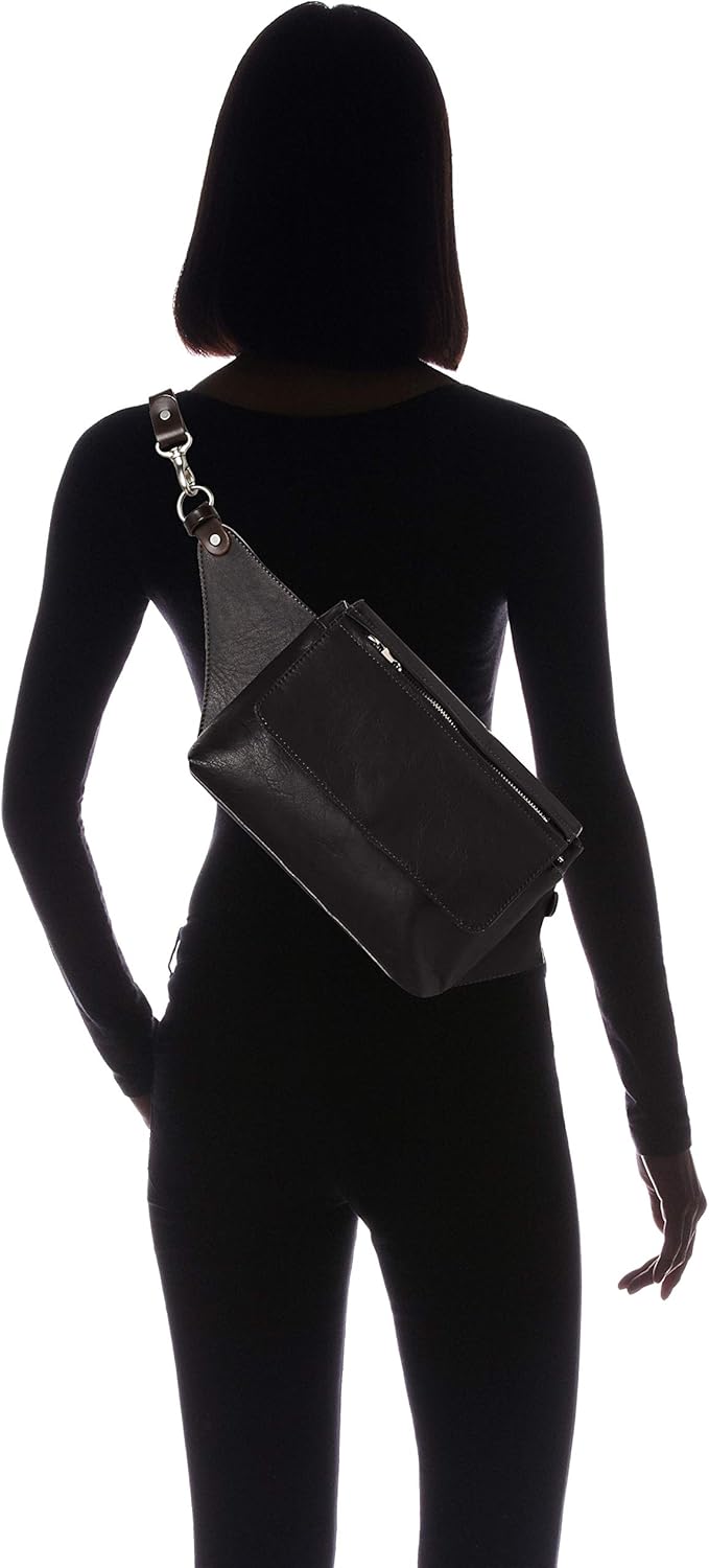 [リリー] 本革 ボディバッグ クロー ボディ ウエスト ユニセックス