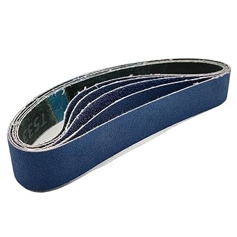 5Pcs 30x533mm Sanding Belt.1.2"x21" Abrasive Band. 533mm P60-600 Sander Grinder Use for Drill Grinding Polishing Wood MetalGreen LT533,5 Pieces Grit 120