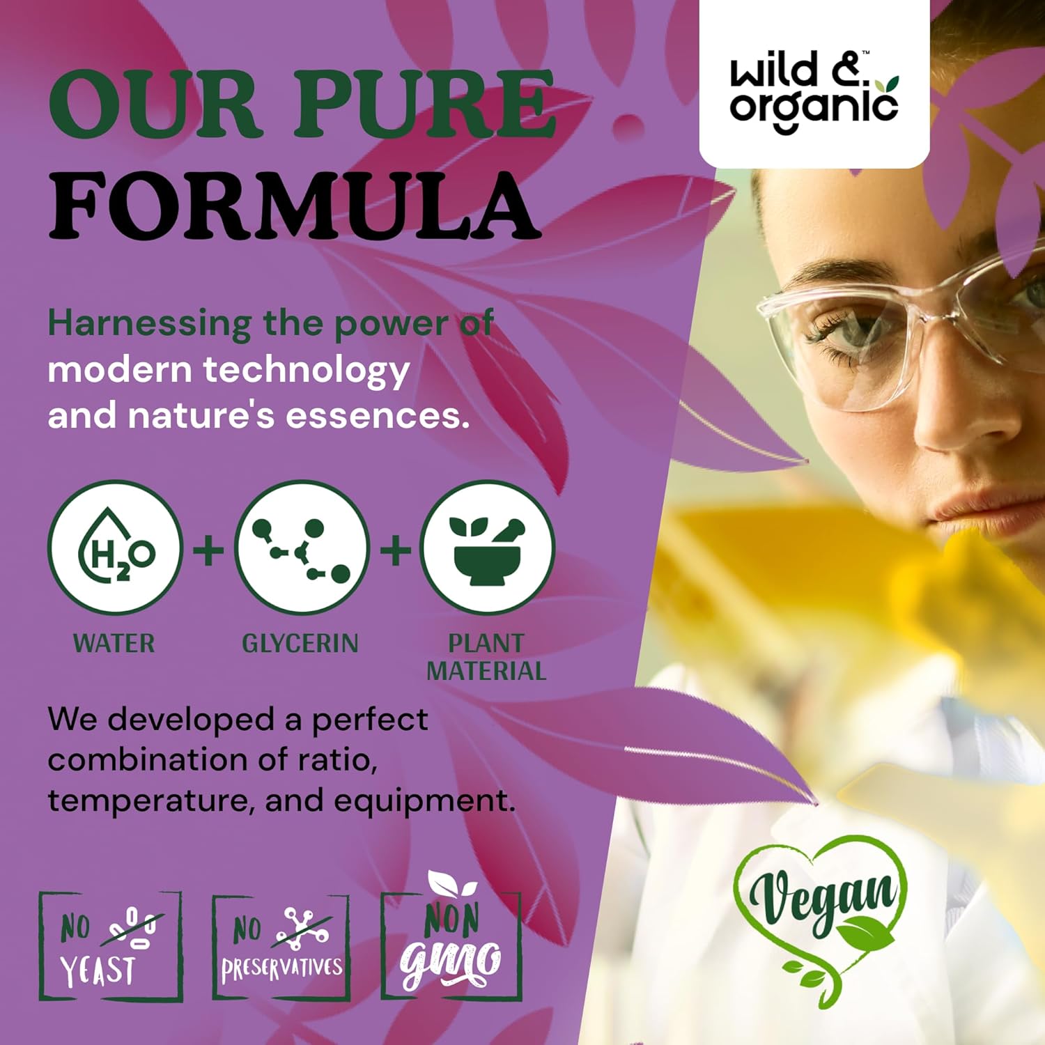 Wild & Organic Red Clover Tincture - Menopause Supplements for Women - 600 mg Liquid Red Clover Supplement - 2-Month Supply - Trifolium Pratense Herb - Vegan, Sugar & Alcohol-Free Extract Drops - 4 oz - Image 8