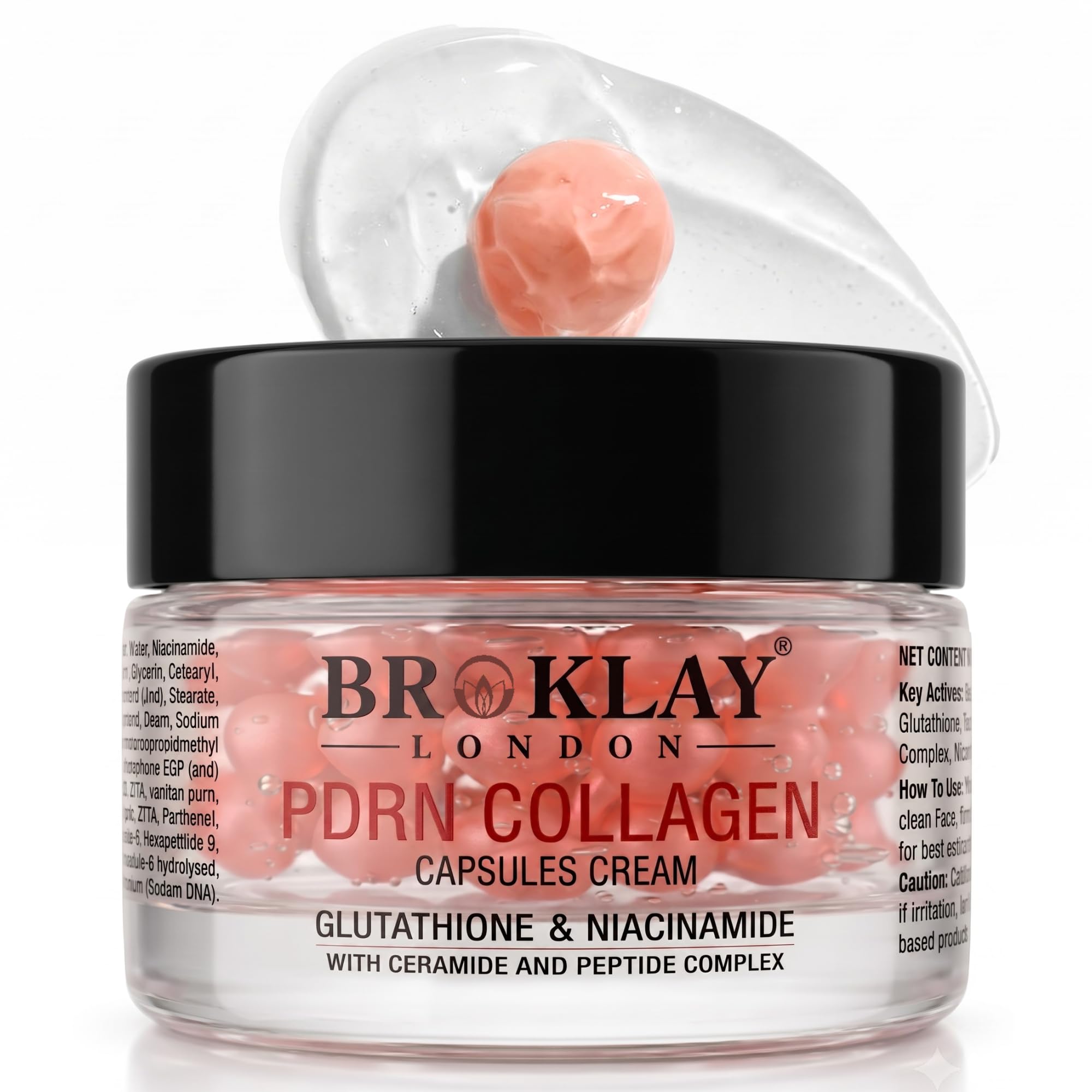 PDRN Collagen Capsules Cream 65g | Glutathione, Niacinamide, Ceramide & Peptide Complex | Deep Hydration Face Moisturizer | Strengthens Skin Barrier | Brightens Uneven Skin Tone-image-45