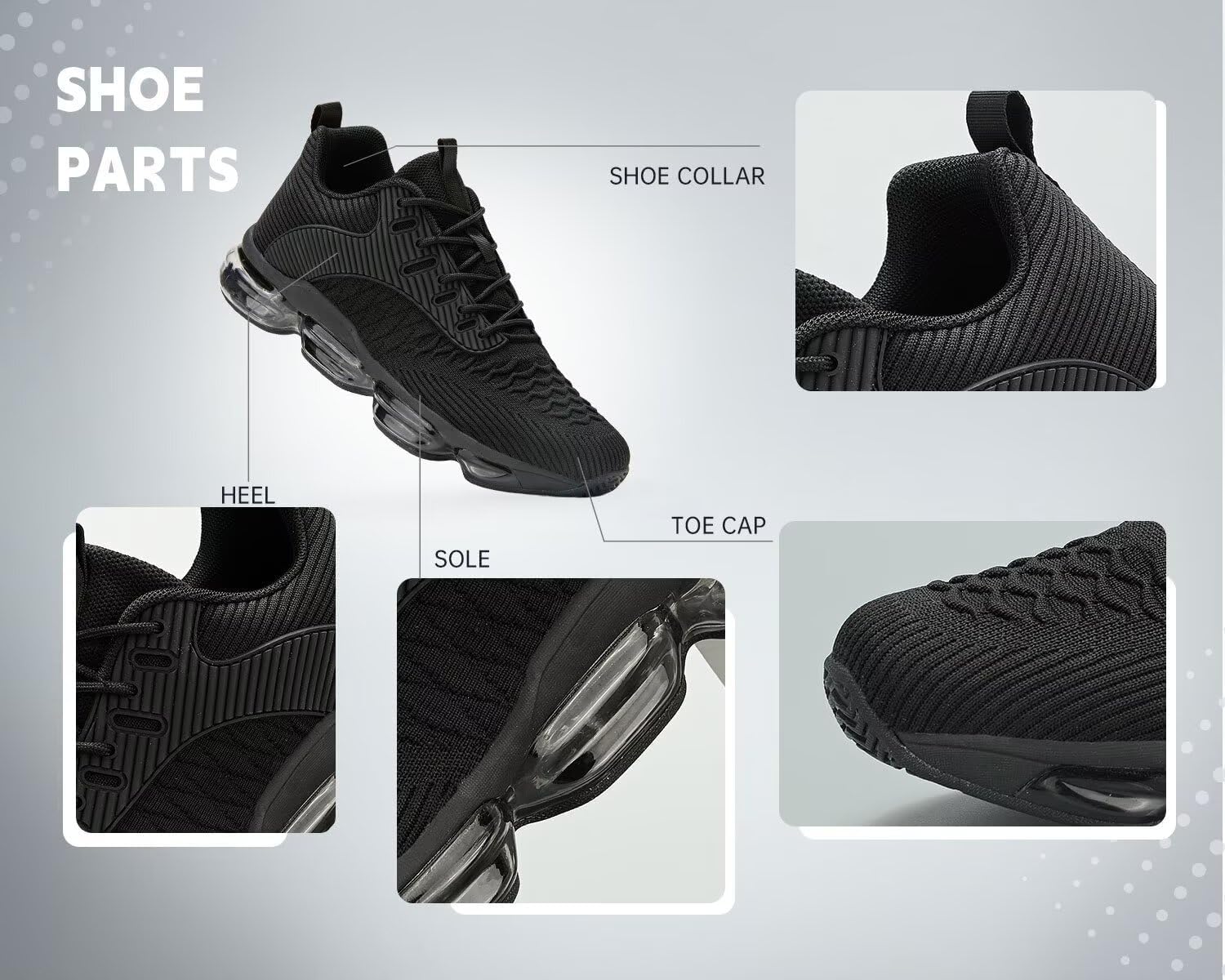 Mens Running Shoes Air Cushion Tennis Walking Sneakers Casual Sport Gym Jogging - Image 6