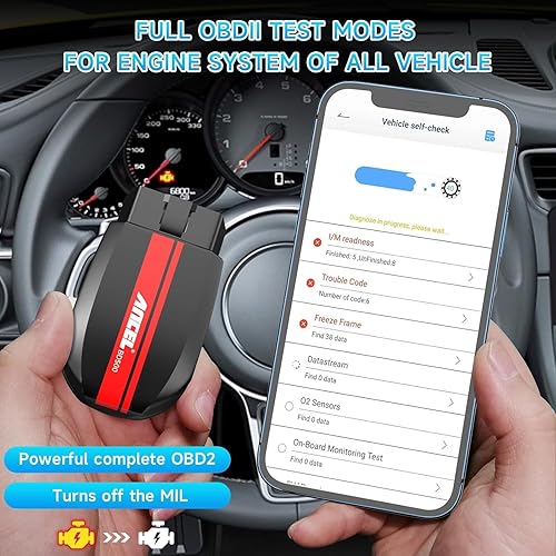 Vista 12 de ANCEL VD700 todo el sistema OBD2 escáner con 8 funciones especiales para vehículos VAG Diagnosis Code Reader aceite TPMS EPB TPS Reset Injector pink