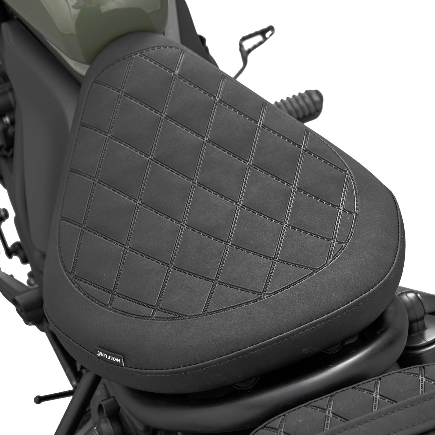 Asiento cómodo para conductor delantero de motocicleta para Rebel CMX 500 300 2017 2018 2019 2020 2021 2022 2023 2024 2025 2026, cojín de sillín individual para piloto, almohadilla para pasajero