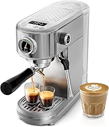 HIBREW Programmable espresso machine, H10B, brushed stain…