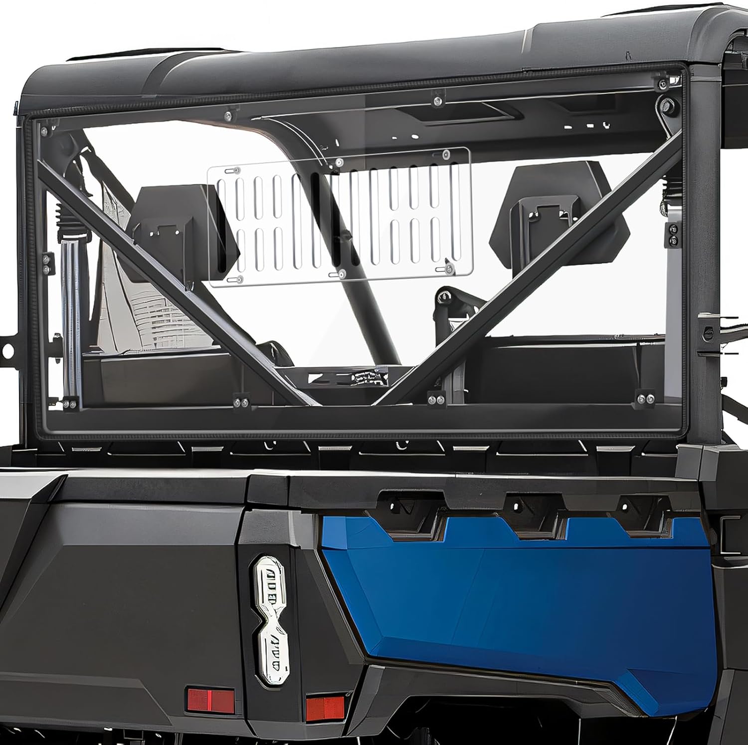 UFORCE 1000 Rear Windshield with Adjustable Airflow Vent Fits for 2019-2025 CFMOTO UFORCE 1000 & UFORCE 1000 XL Accessories Parts, Clear PC Anti-UV Scratch Resistant Back Window Windshield Kit Rear Windshield for CFMOTO UForce 1000