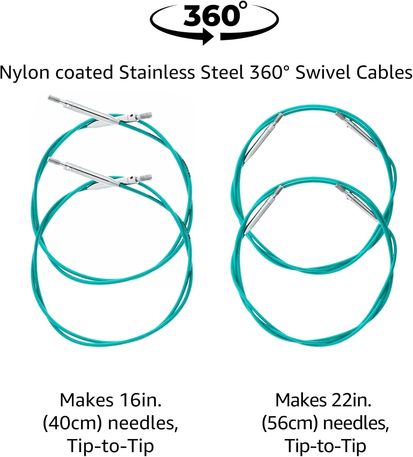 KnitPro Mindful Grace Set 4 Inch Circular Knitting Needles Size 2.5, 3, 4, 5, 6, 7, 8 Interchangeable, 4 Cables, 4 Caps, 2 Keys, 2 Connectors, Fabric Case with Project Bag