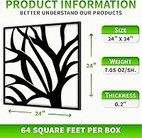 Vista 5 de Azulejos de techo para colgar techos acústicos decorativos con patrón floral de 2 x 2 pulgadas, paneles en V, decoración 3D perfecta para techos