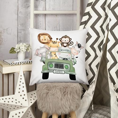 Miniatura 3 de HawSkgFub Funda de almohada decorativa para bebé niño y niña, funda de almohada decorativa, funda de cojín de selva para dormitorio, sala de juegos,