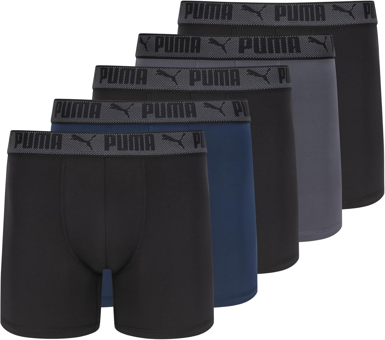 PUMA 5 Pack Anti-Odor Boxer Briefs