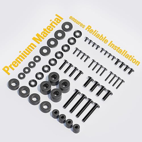 Miniatura 7 de Mounting Dream Kit de tornillos de montaje para TV viene con tornillos M4, M5, M6, M8, incluye espaciadores y arandelas, se adapta a cualquier
