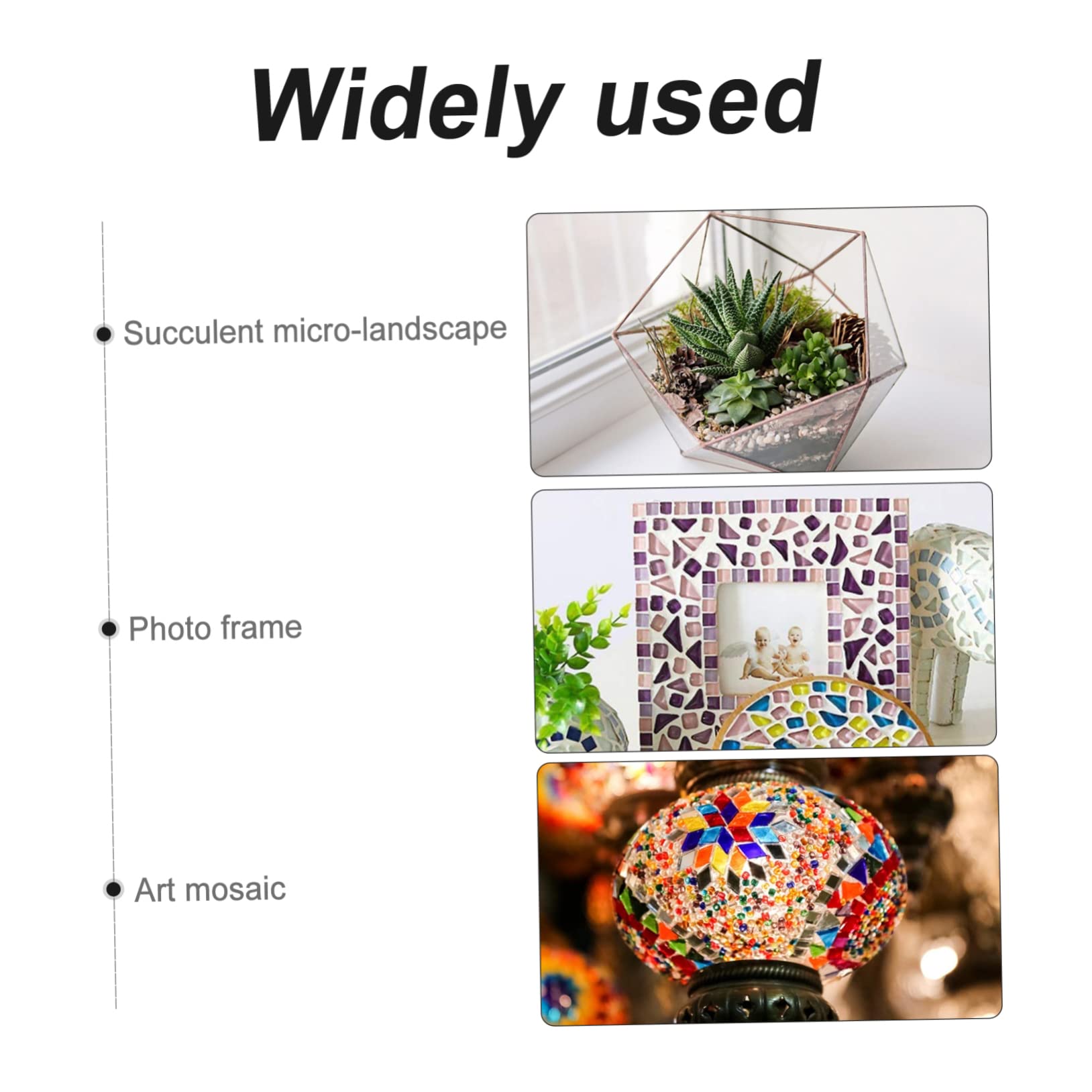 Piezas de Mosaico de Cerámica Irregulares Azulejos Prácticos y Creativos de 200g para Bricolaje Ideales para Jardín y Parque