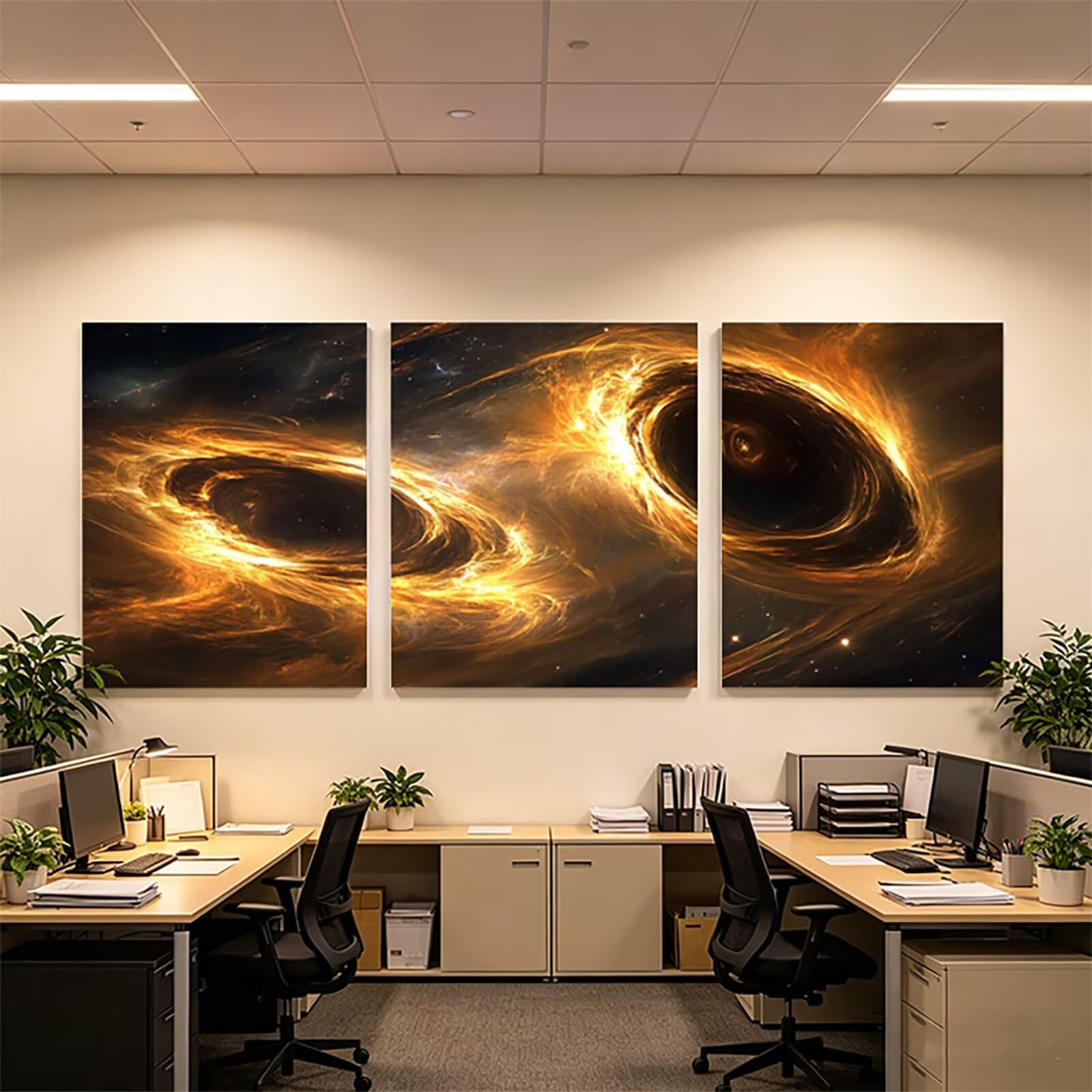 3-pak Diamentowe Malarstwo Diamentowe Czarne Otwór 60 x 90 cm, Haft Haft Krzyżowy Rysunek Diamentowy Nowoczesny Wystrój Salonu Na Prezent Kobieta Wystrój Domu Krajobraz PZSH-4208