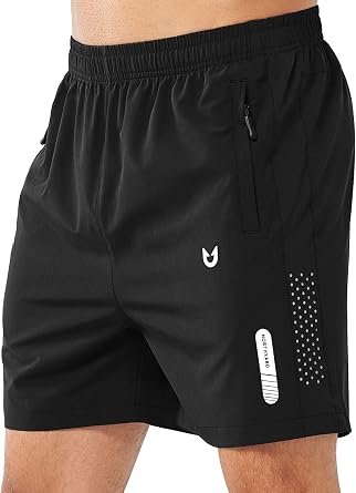 NORTHYARD Mens Athletic Running Shorts Gym Workout 7"/9"/5" Quick Dry Lightweight Sports Basketball Tennis 3 Zipper Pockets