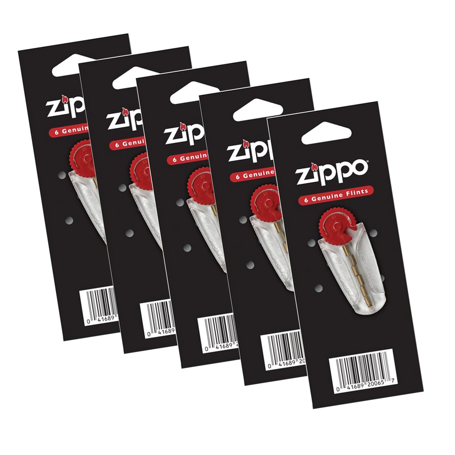Zippo Flints Individual Cards Pack Of 5