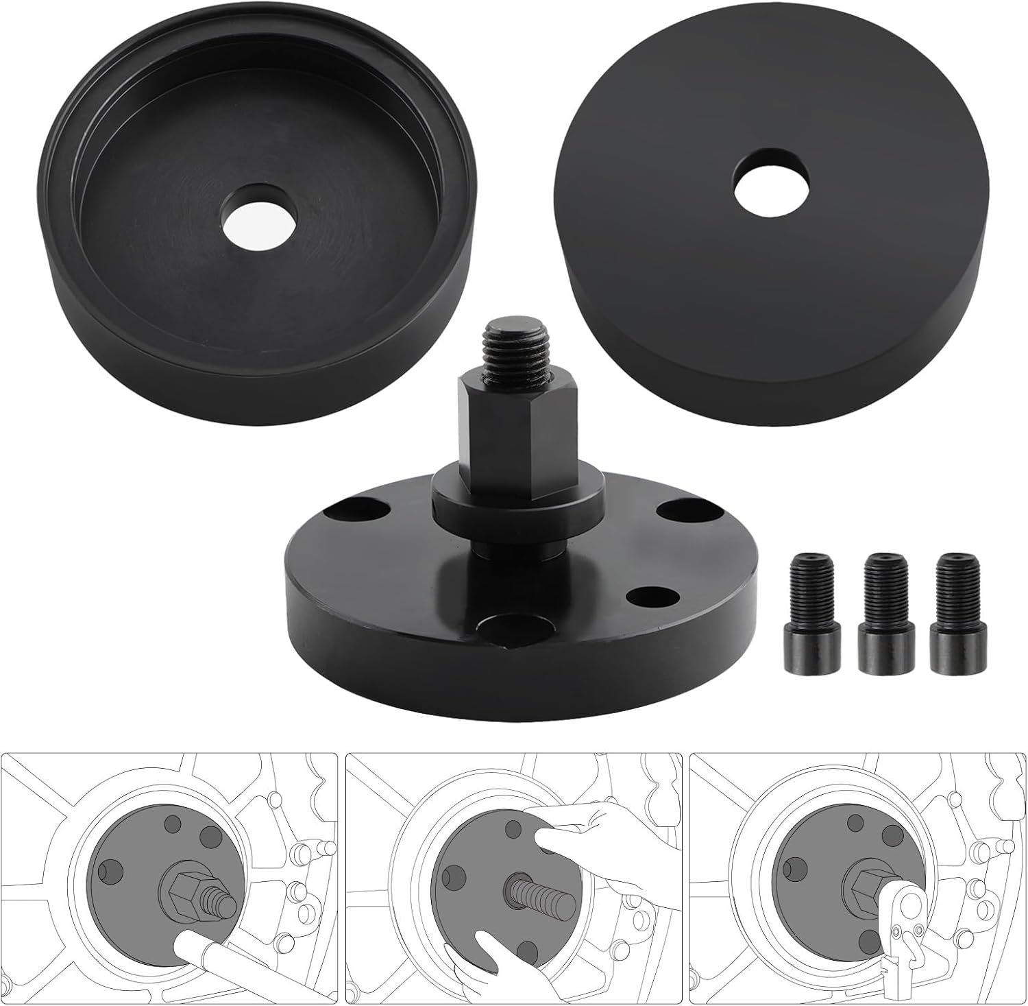 maXpeedingrods Front & Rear Crankshaft Seal Wear Sleeve Installer Tool for Caterpillar 3406, 3408, C15