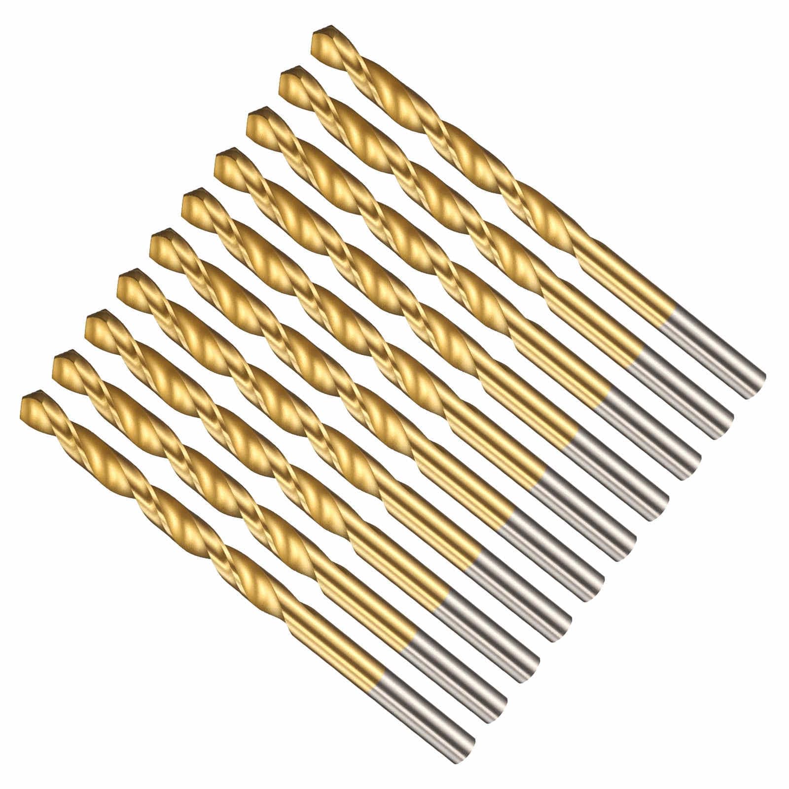 CoCud 5.6mm Drill Bit, 7/32" Cutting Diameter, 4241 HSS TiN Coated 118° Cutting Angle Versatile Jobber Bits