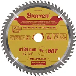 Lâmina De Serra Circular Metal Duro Para Madeira 184 X 20 X 60T - CCS184-60AW