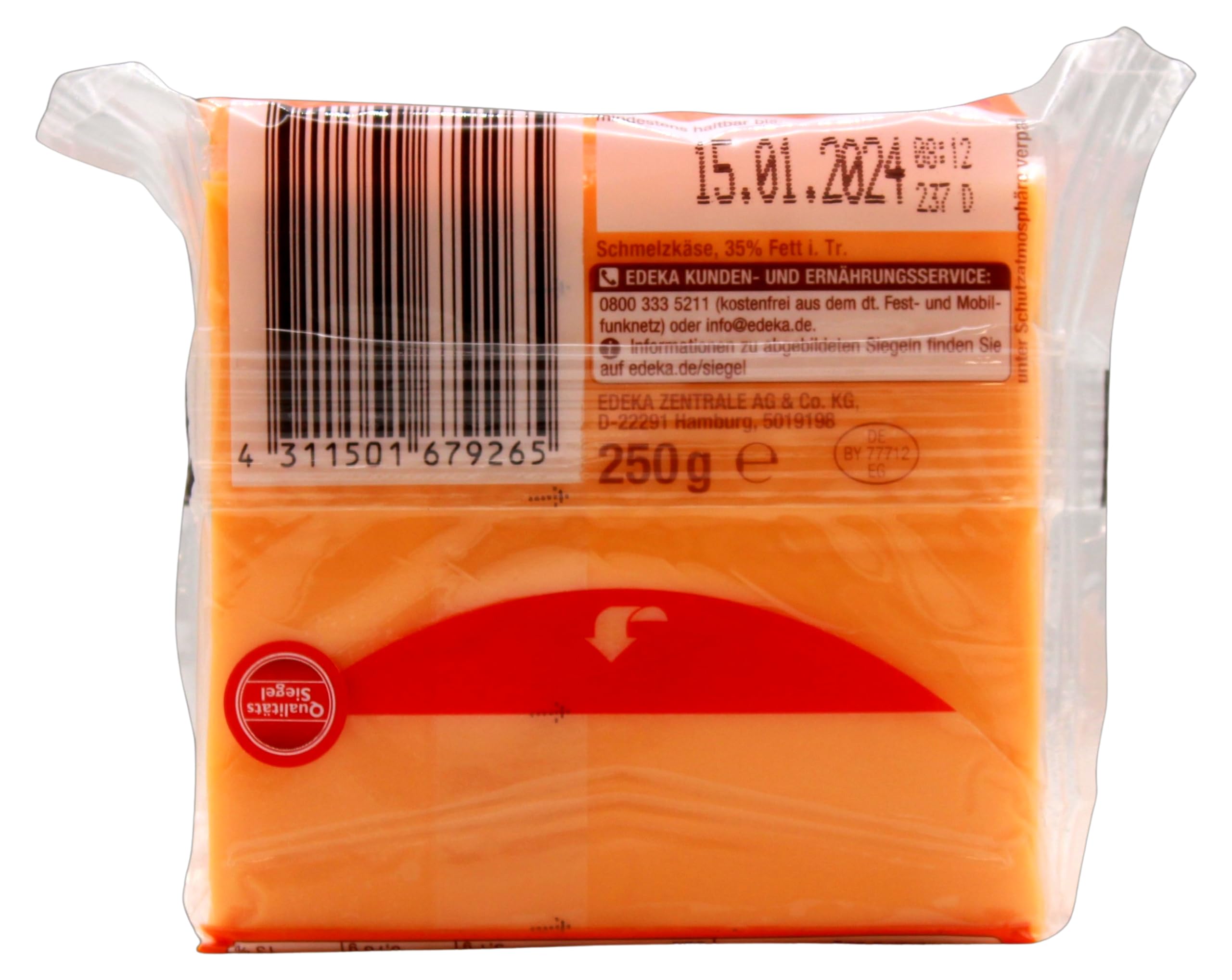 Gut & Günstig Schmelzkäsescheiben Toast, 8er Pack (8 x 250g)