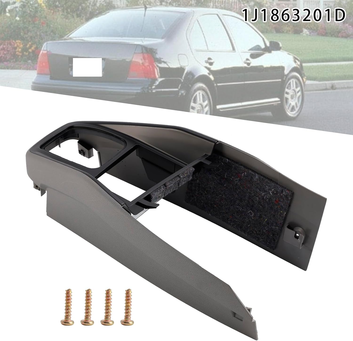 Car Center Console Trim 1J1863201D For VW Golf Jetta 1999-2005 LHD Grey 1J1863201D