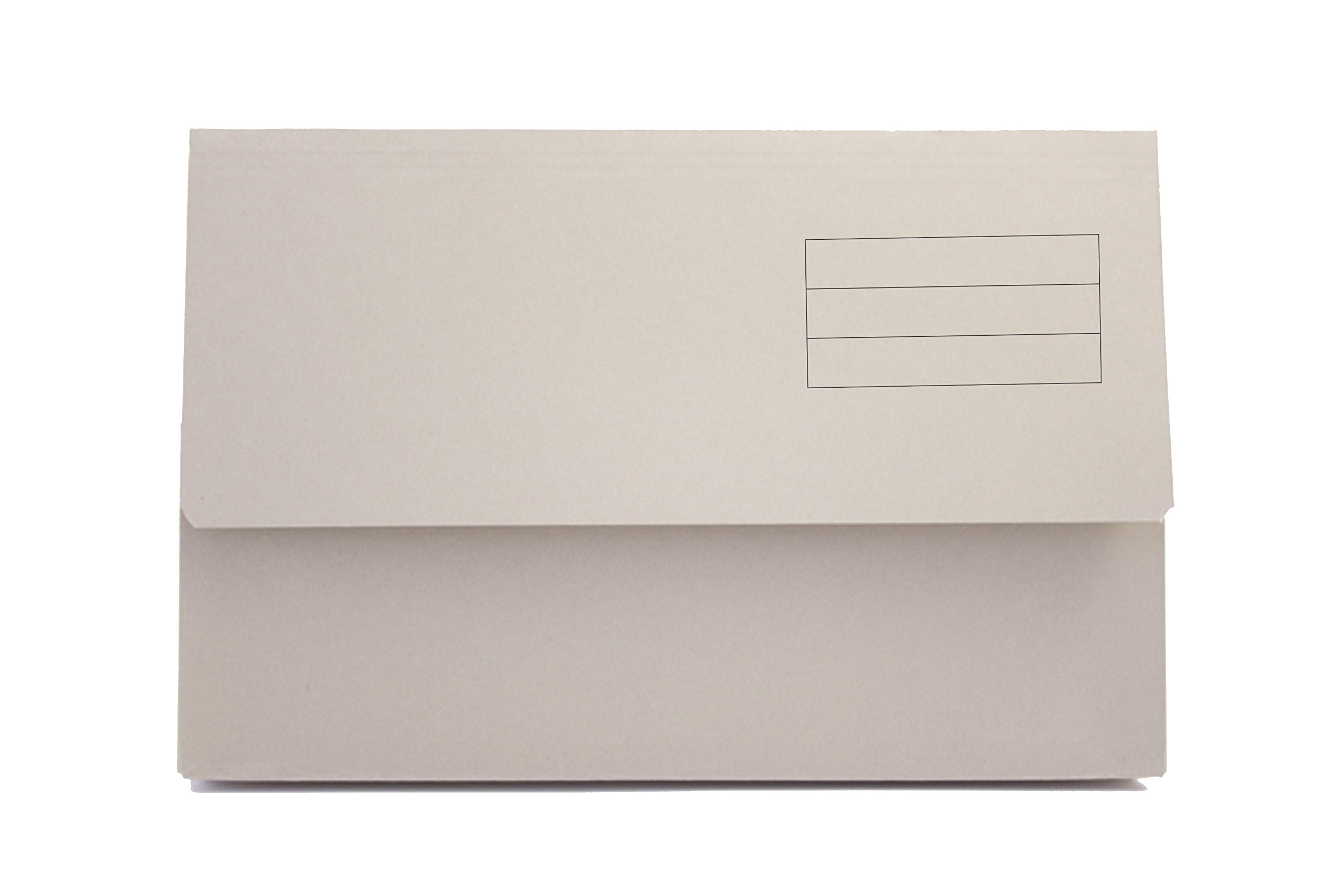 Guildhall Document Wallet Half Flap Dw250-Bufz A4, Foolscap Flap Manilla 250 Gsm Landscape 27 (W) X 14 (D) X 37.5 (H) Cm Buff Pack Of 50