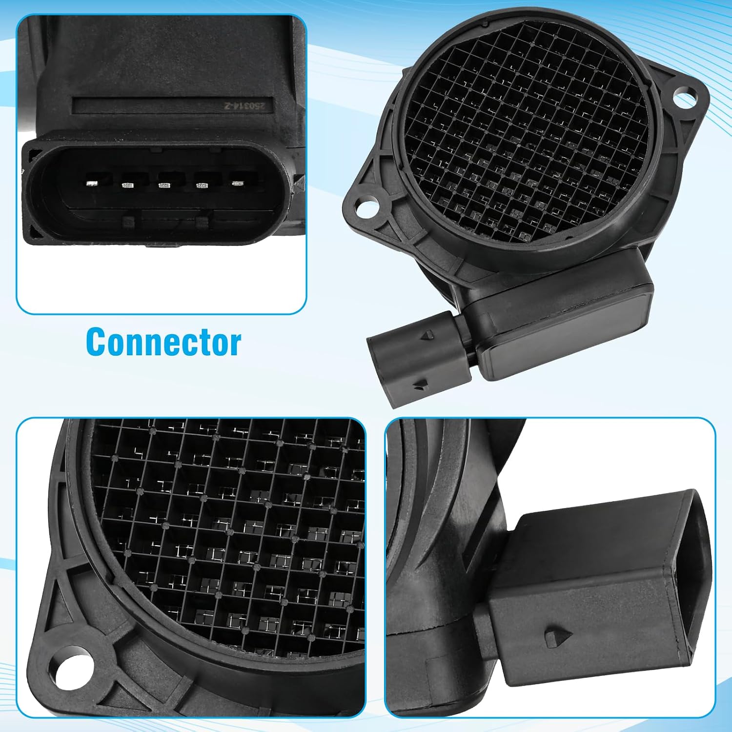 Mass Air Flow Sensor MAF Compatible With Accent Attitude Elantra Magentis Optima Rio Rondo Sonata Spectra Sportage Tiburon Tucson 28164-23700