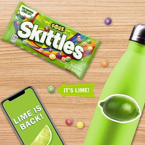 Miniatura 4 de Skittles Caramelos con sabor agrio, 1.8 onzas