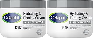 Cetaphil Skin Activator Hydrating & Firming Body Cream 12oz,Mandelic Acid (AHA) and Centella Asiatica (CICA) Cream,Hydrates and Firms Aging Skin,Anti-Aging Skincare,12 oz,(Pack of 2)