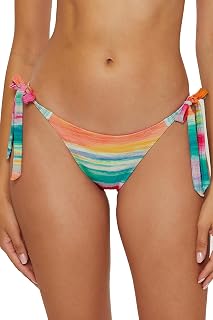 BECCA Verano Tie Side Bikini Bottom, Cheeky Coverage, Swimwear Separates for Women