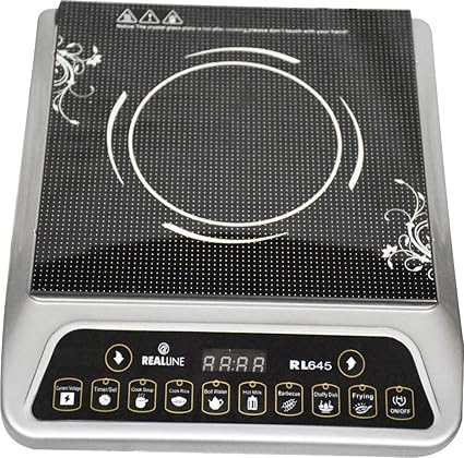 Real Line Induction Cooktop Rex Dx Rl- 645 with Automatic Switch Off, Medium, Black