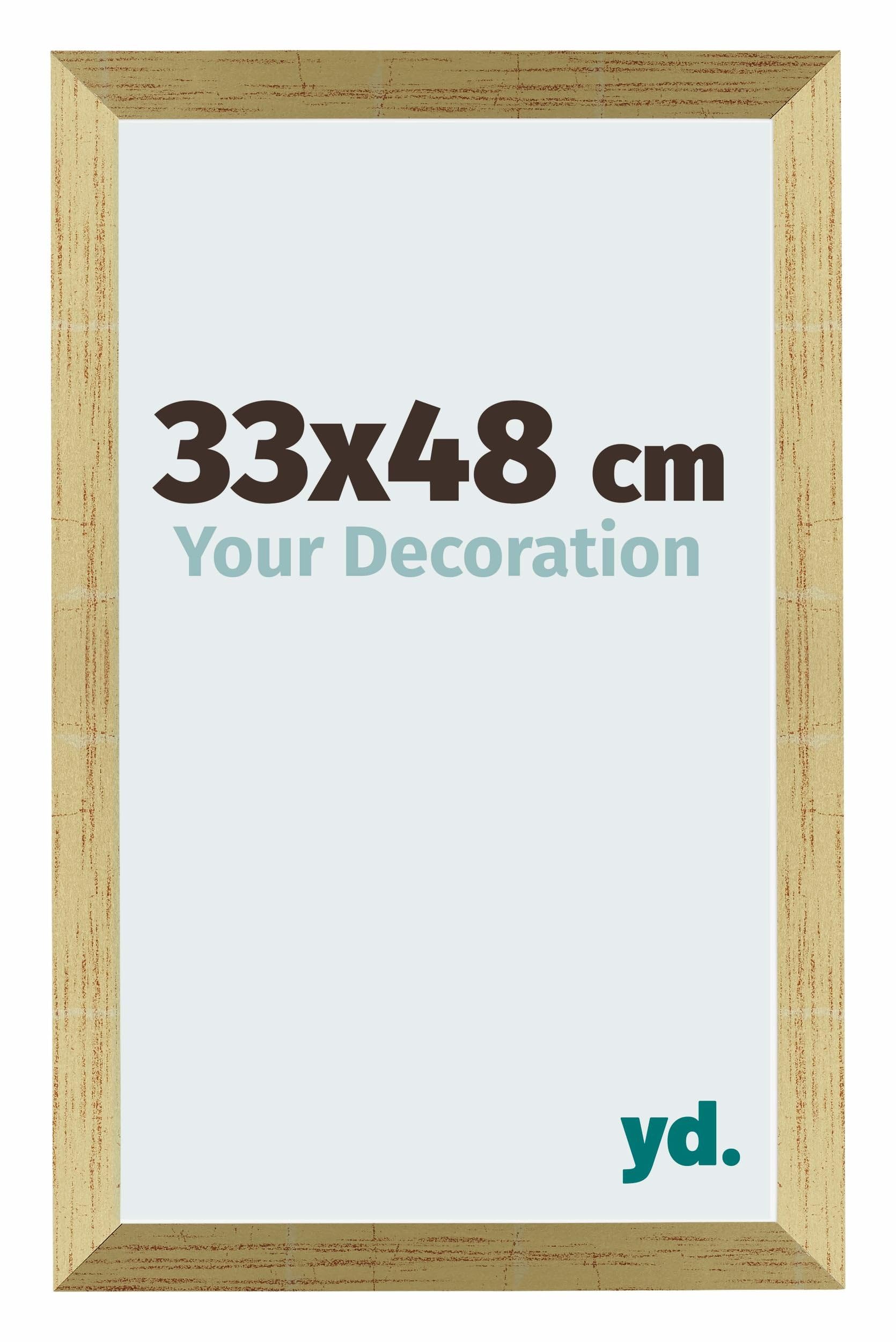 Your Decoration - Puzzle frame 33x48 - Gold Shiny - Puzzle frame 500-1000 Pieces - MDF Photoframe - Mura