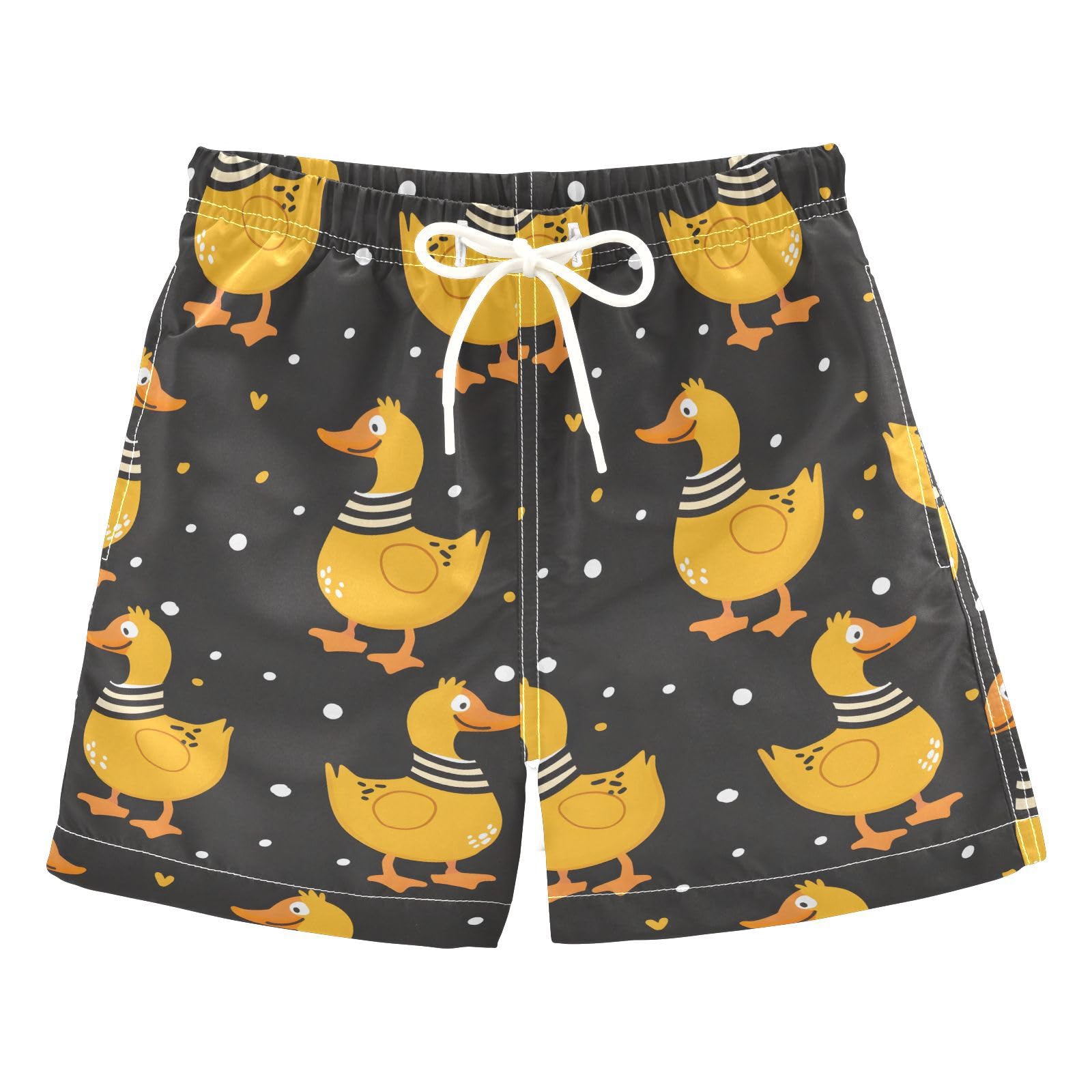Duck with Scarf Boys Swim Trunks Toddler Shorts Swimwear Boardshorts Multicoloured