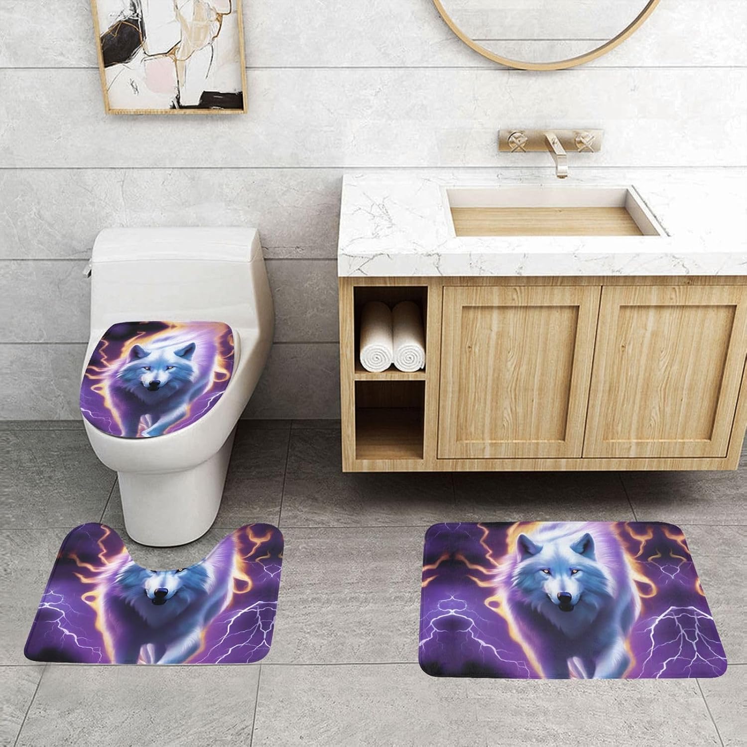 Purple White Wolf