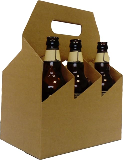 10 x Wine Bottle Carrier (Brown)