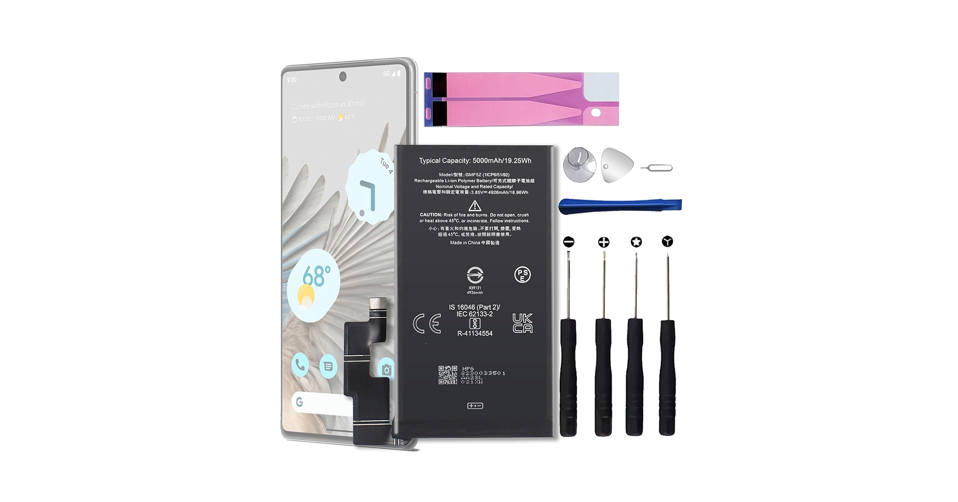 Amazon.com: TGXJI Replacement Battery for Pixel 7 Pro
