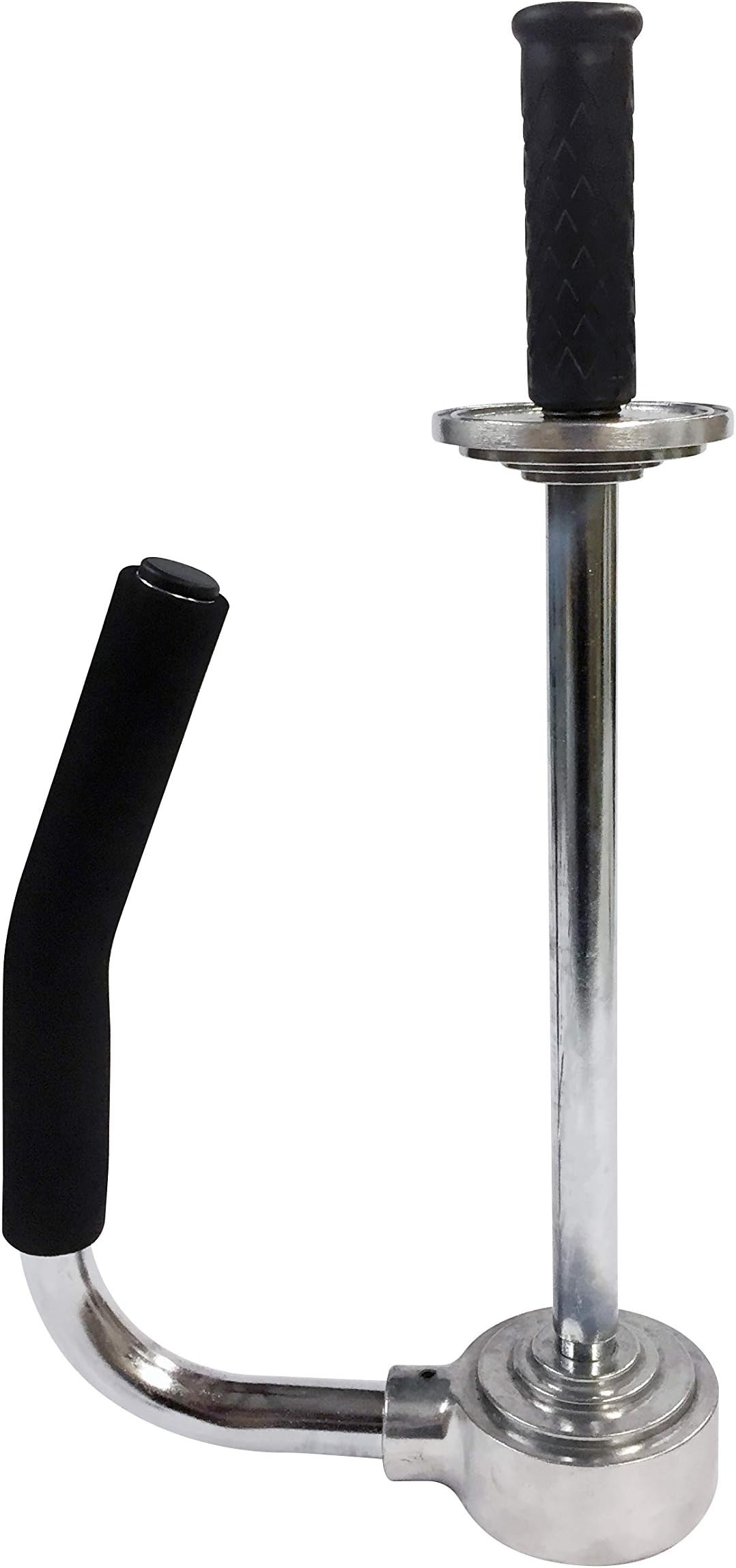 Stretch Film Dispenser Perfect Fit for 12" to 18" Pallet Stretch Wrap w/ 3" Core Industrial Strength Steel Pallet Wrapper with Tension Adjusting Knob for Ease of Use - Chrome