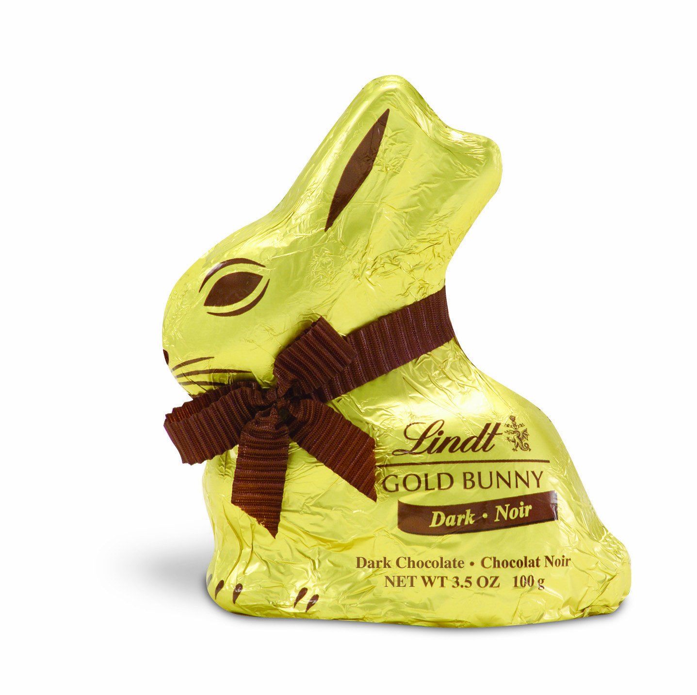 Lindt GOLD BUNNY - Dark Chocolate 3.5 Ounce (Pack of 4)
