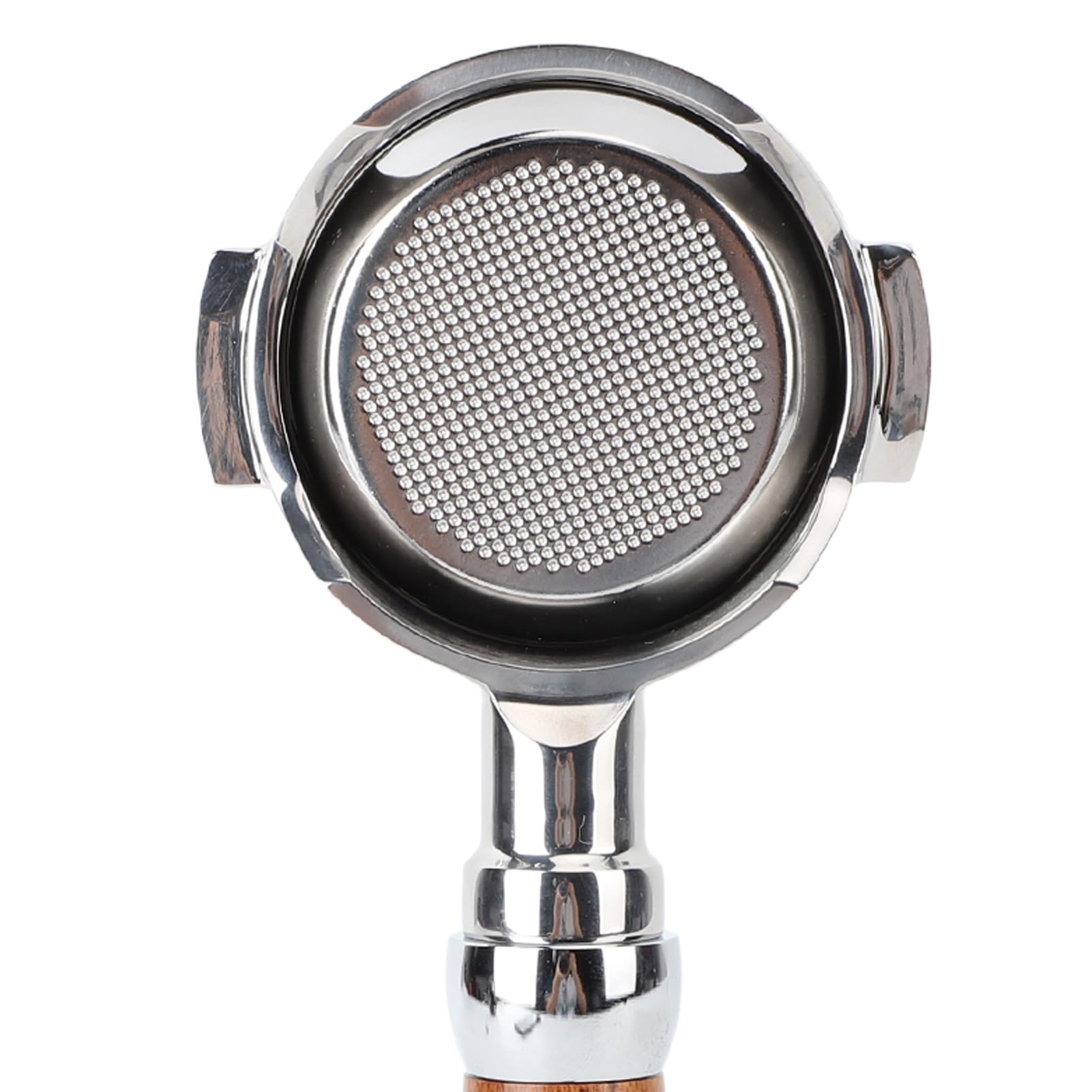 Portafiltro sin Fondo de 58 Mm, Portafiltro Desnudo sin Fondo de Primera Calidad de 58 Mm, Portafiltro sin Fondo con Mango de Madera Se Adapta a Expobar E61 para Flair 58(Tracwood)