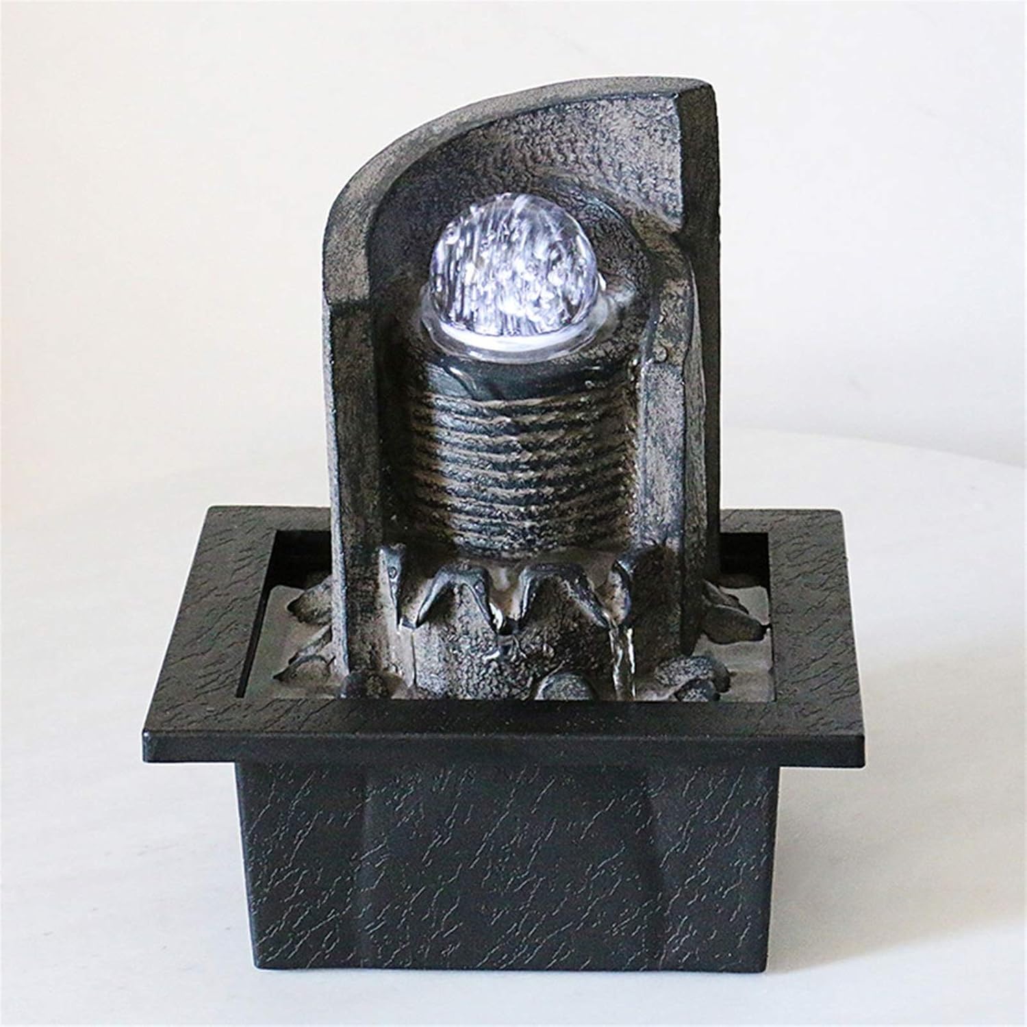 Tabletop Fountain Fountain Decoration Indoor Portable Electric Tabletop Decorative Zen Meditation Decorative Desktop Fountain Includes Submersible Pump Desktop Fountain