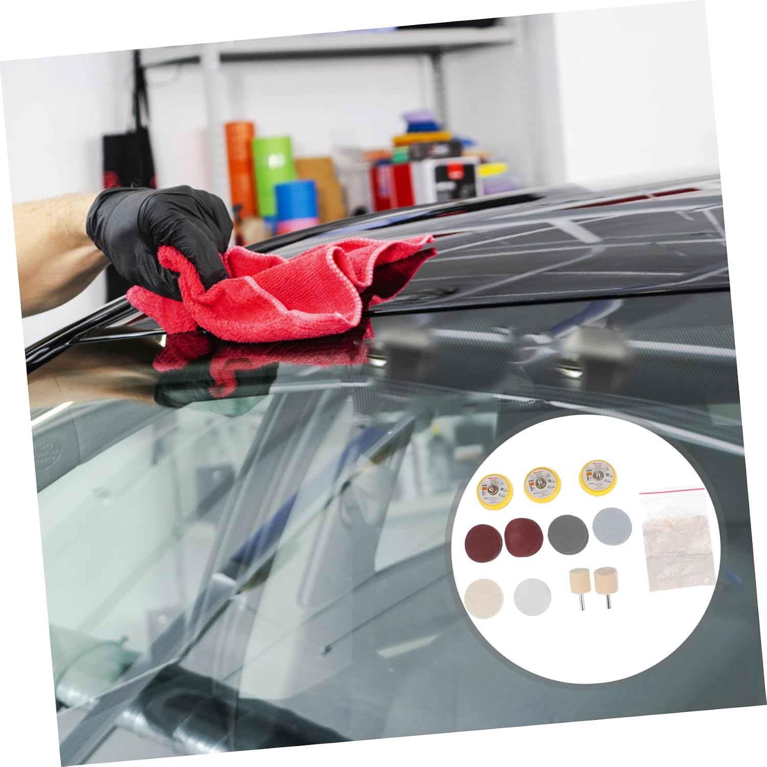 Polishing Head Car Polishing Kit for Scratches Headlight Kit Buffing Compound Car Detailing