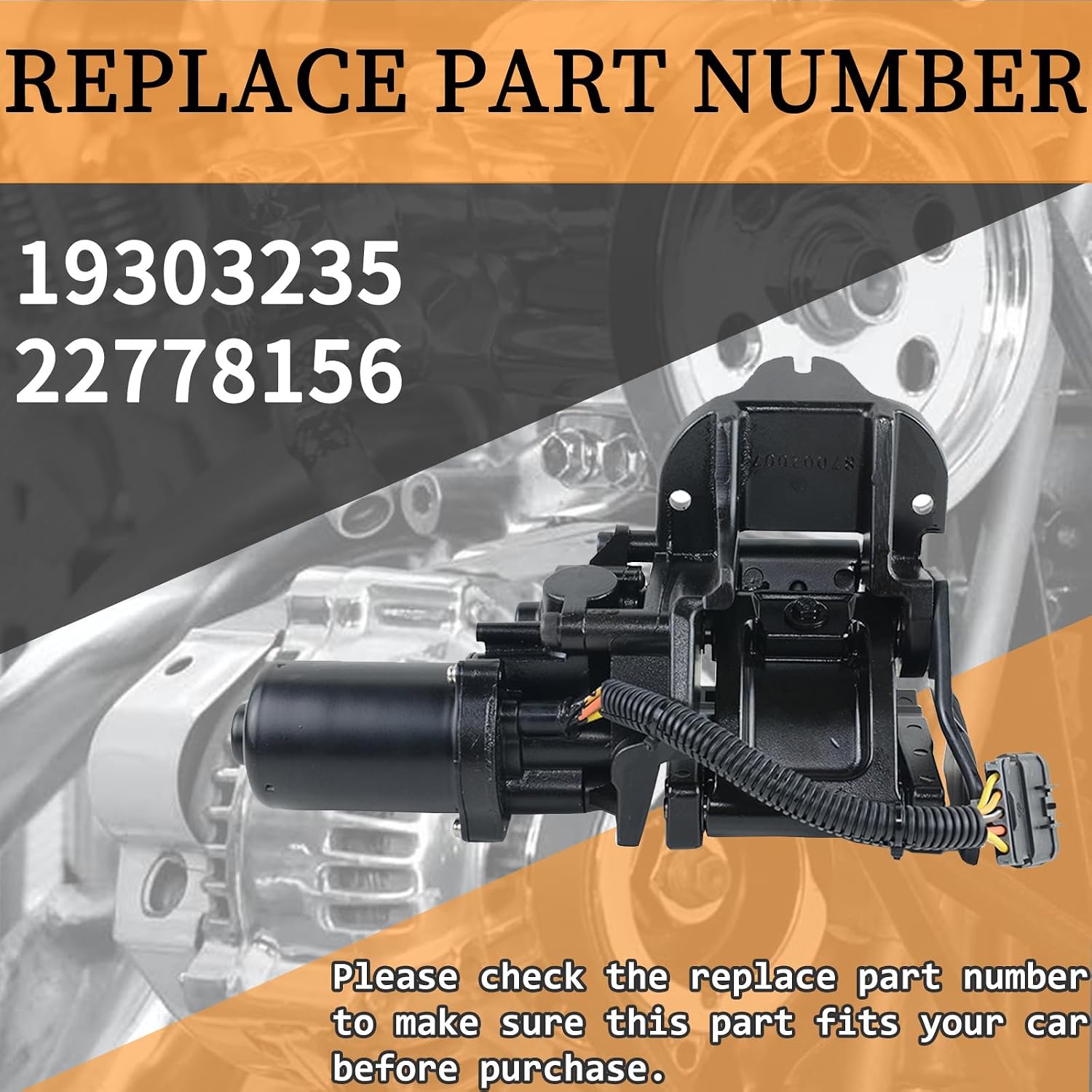 19303235 Front Left Power Running Board Motor Assembly with Bracket & Hinge Fits for 2007-2014 Escalade EXV, EXT, 2007-2014 Yukon Replace 22778156
